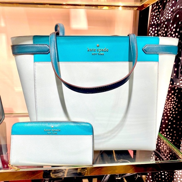 kate spade Handbags - KATE SPADE LAPTOP TOTE AND ZIP WALLET STACI CLRBLK